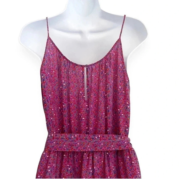 Rebecca Taylor Silk Floral Ditsy Print Sleeveless Mini Dress Size 6 - Picture 5 of 9